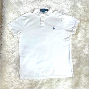 🤍Polo Ralph Lauren White Polo Shirt 💙Size MED